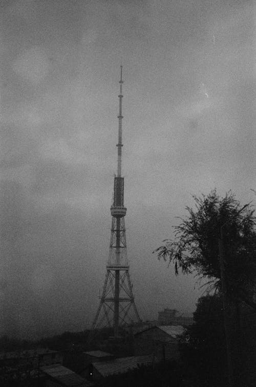 Crystal Palace Transmitting Station in Black and White