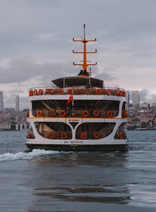 Ferry in Harbor in Istanbul 