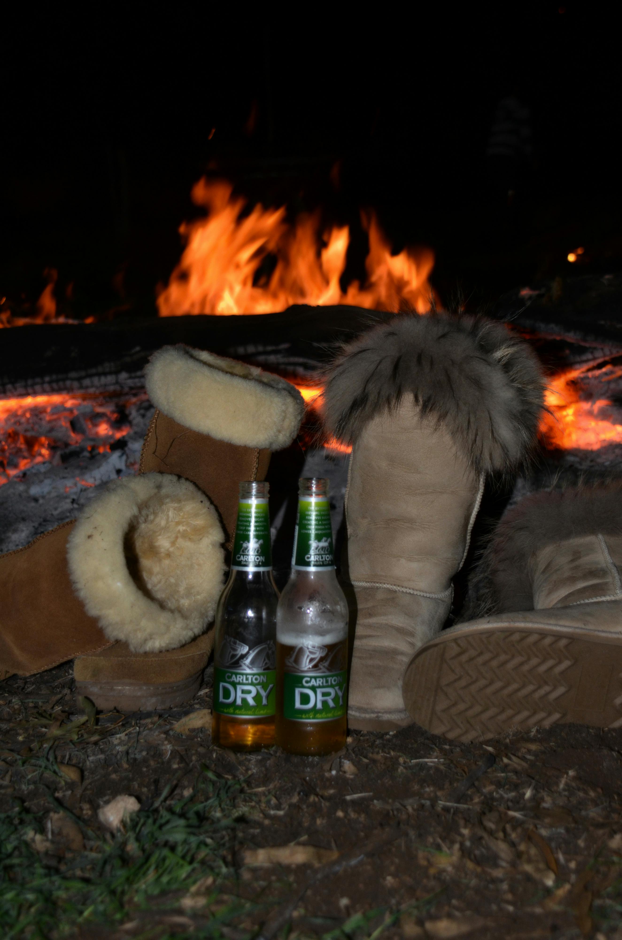 Free stock photo of beer, fire, uggboots