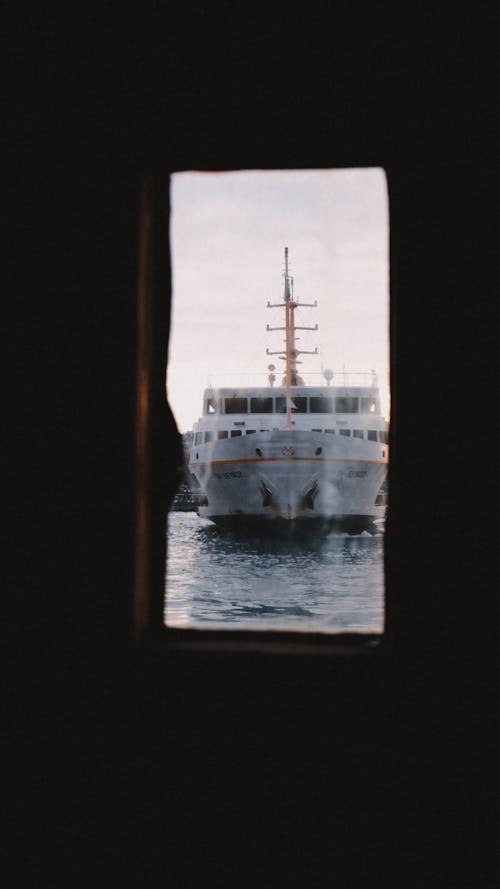 View of a Yacht from a Window 