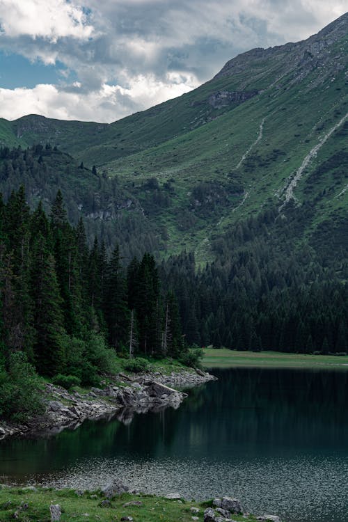 Základová fotografie zdarma na téma hora, jezero, krajina