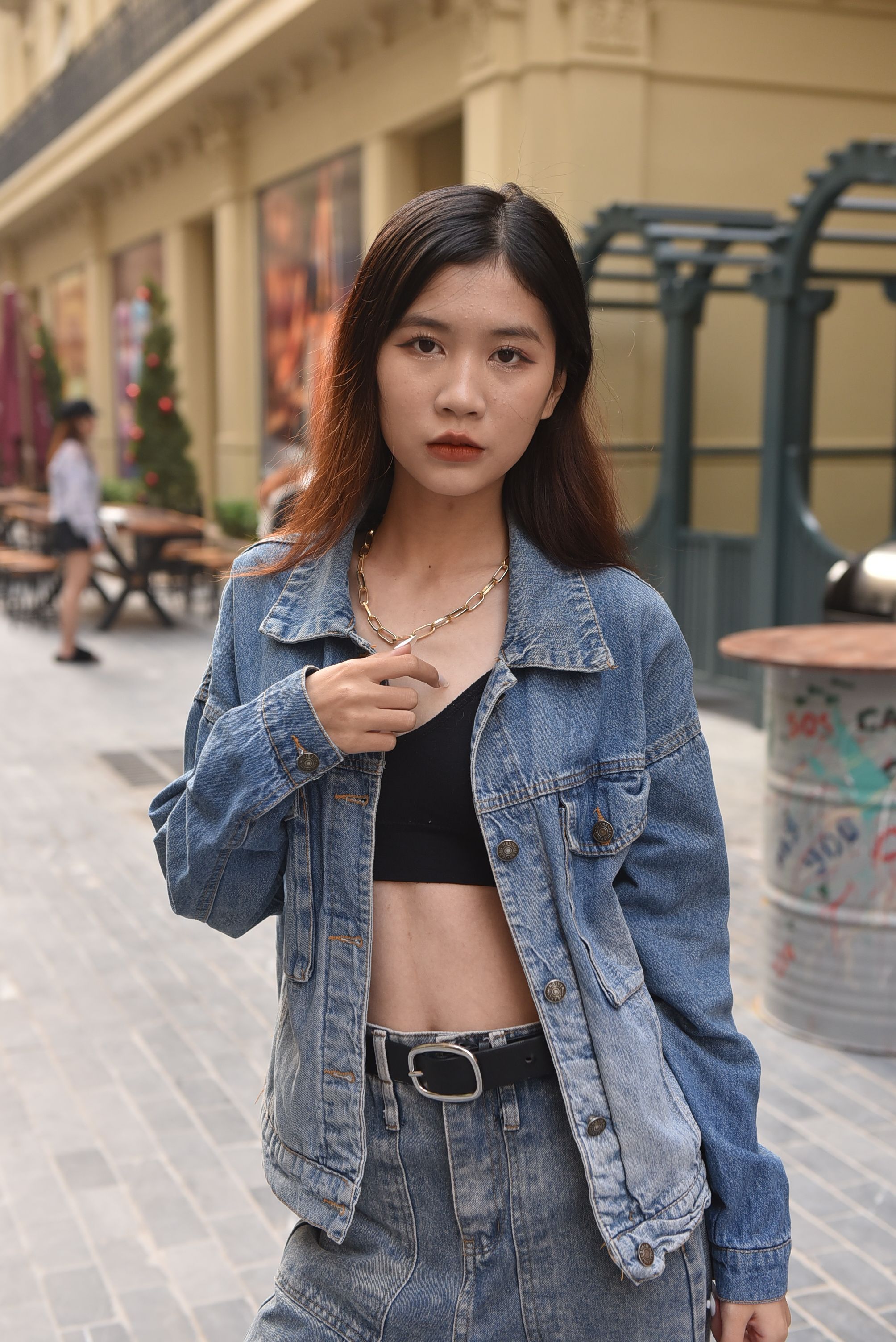 Cropped Bege Estampado
