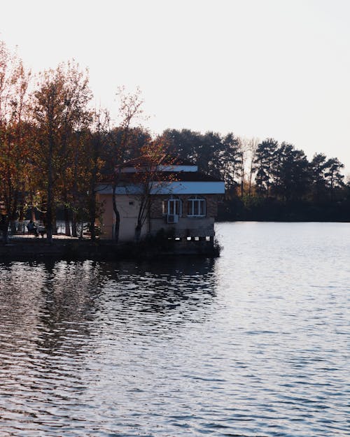 A Building by a Lake