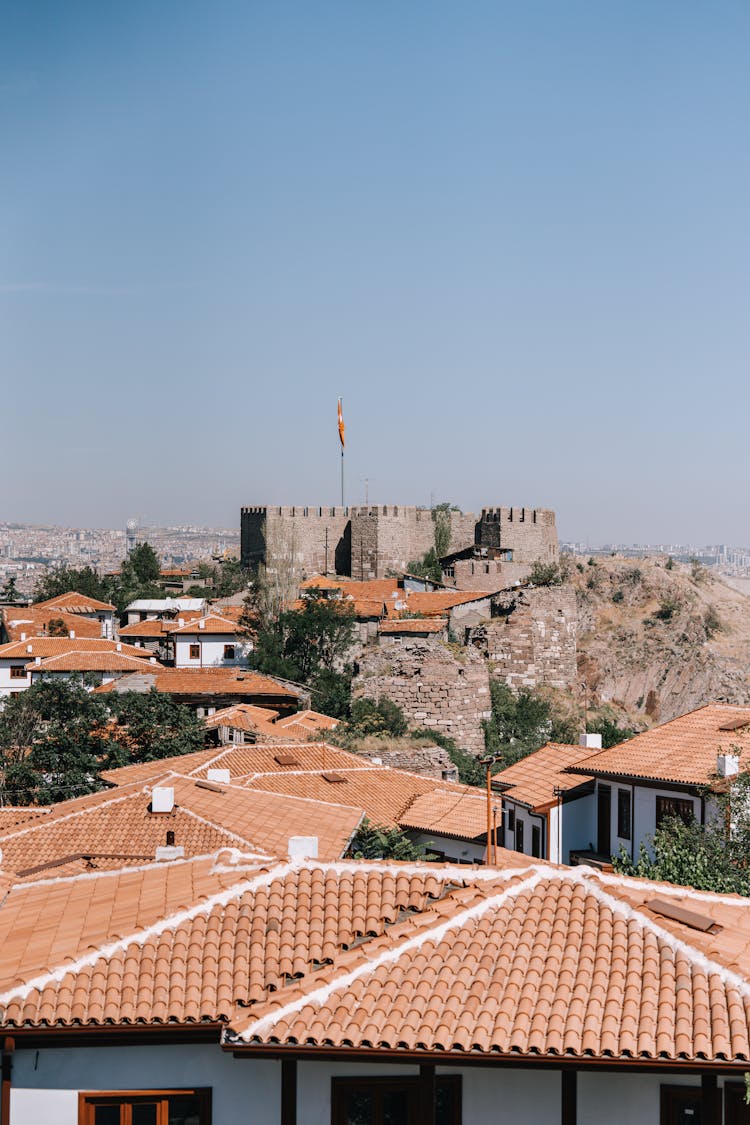 View Of A Castle In Ankara