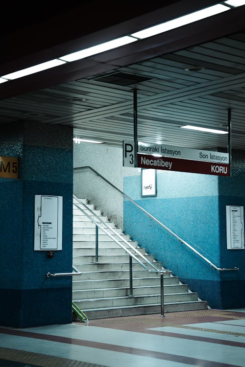 Interior of a Subway Station in Turkey 