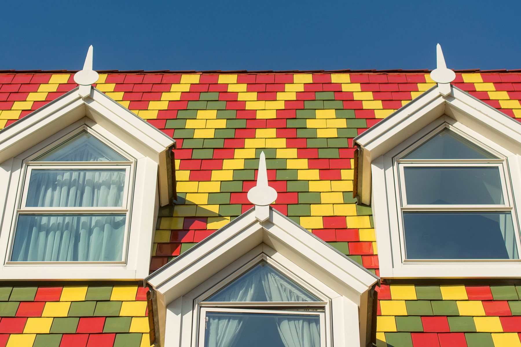 Detailed house roof exterior