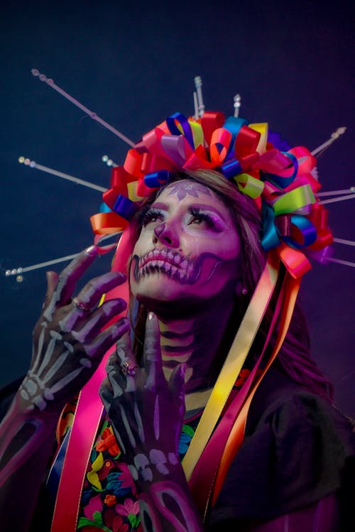 Ilmainen kuvapankkikuva tunnisteilla catrina, dia de muertos, katsoa ylös