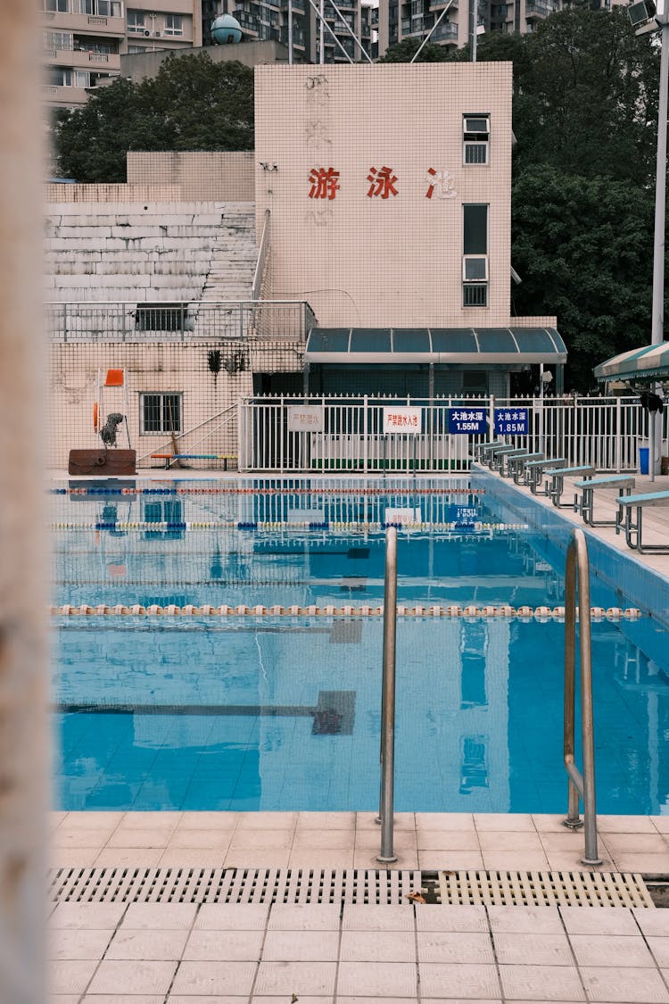 Outdoor Swimming Pool In Asia 