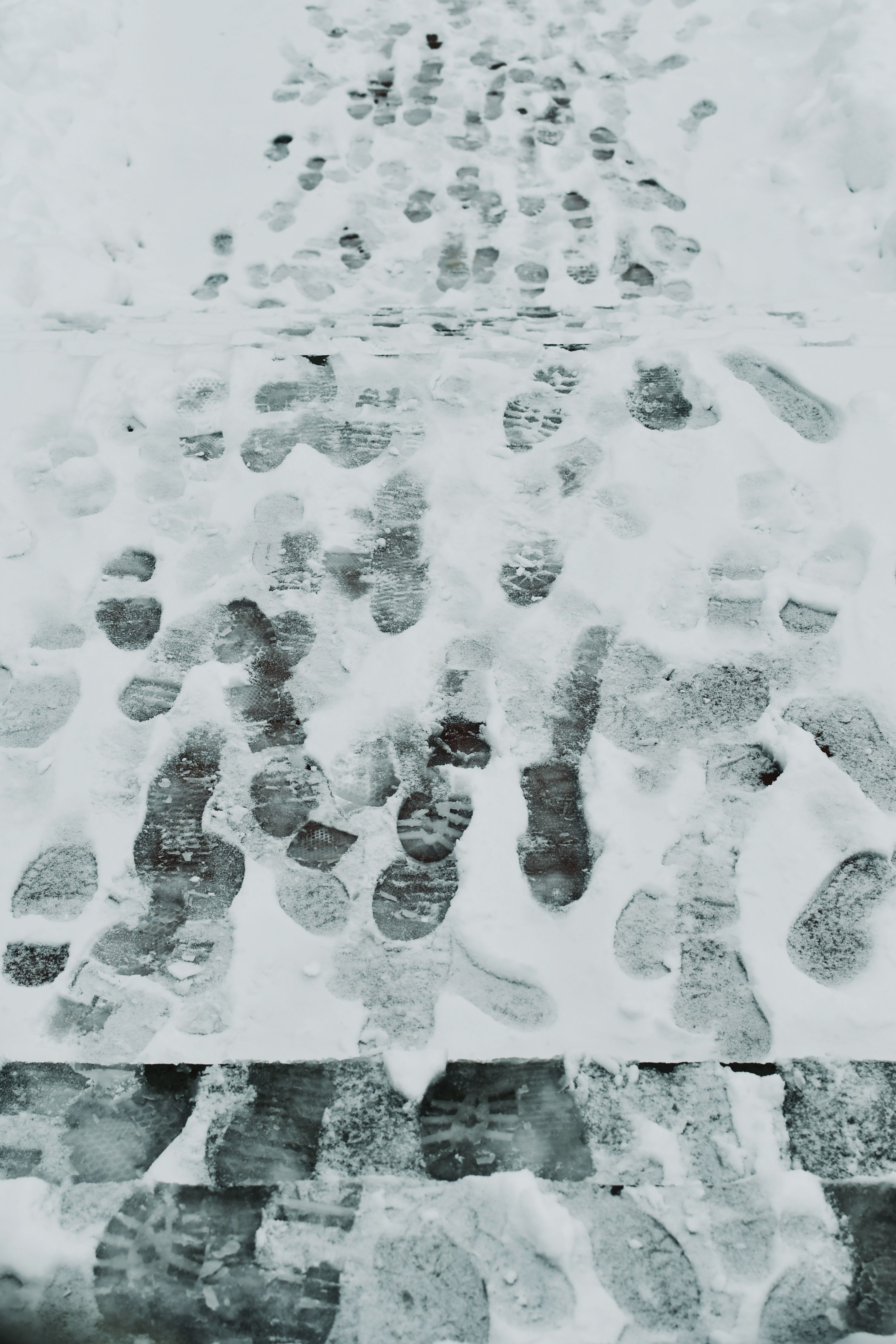 icy sidewalk winter