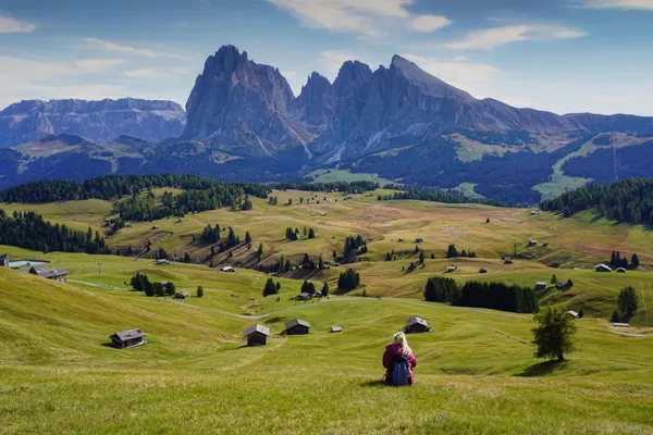 Mont Sëuc, l'accès depuis Ortisei