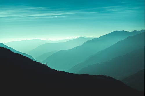 Ilmainen kuvapankkikuva tunnisteilla siniset vuoret