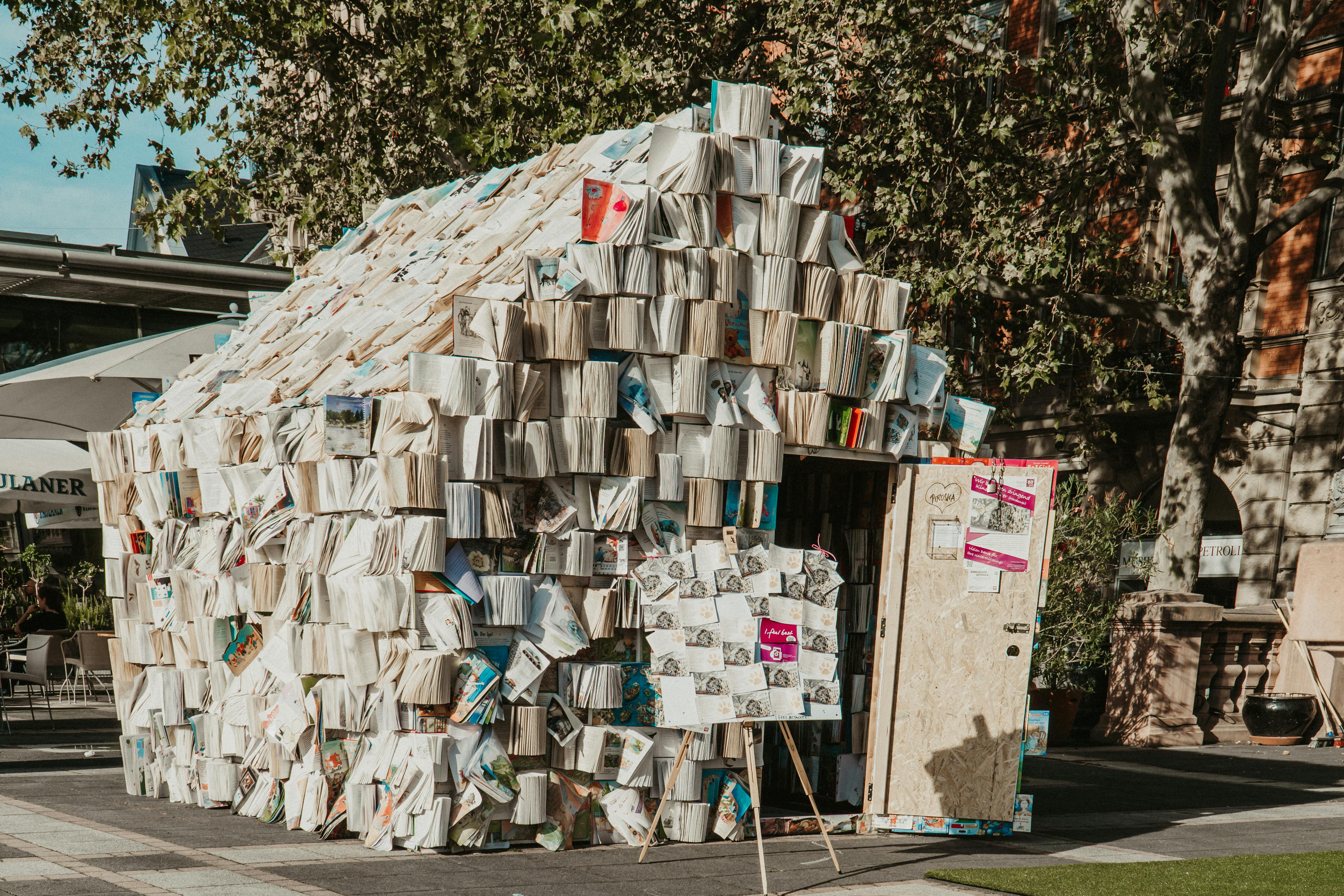 House Made of Books · Free Stock Photo