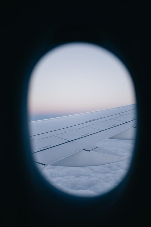 Free stock photo of airplane window, sky Stock Photo