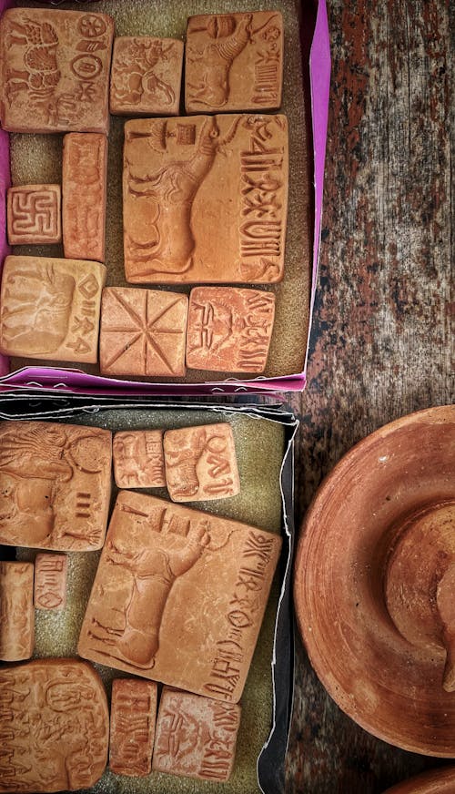 Handmade Clay Plaques with Patterns 