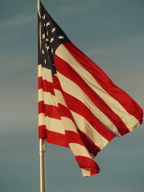 Close up of Flag of USA