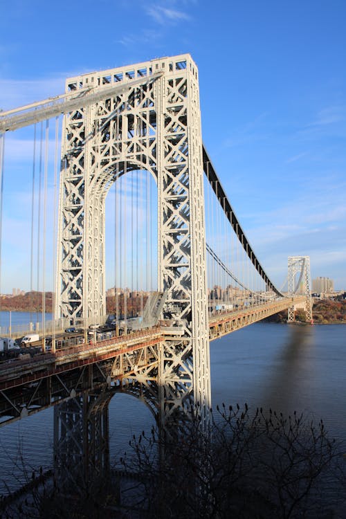 George Washington Bridge in Fort Lee in USA