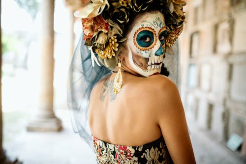 La Calavera Catrina Looking Over Her Shoulder