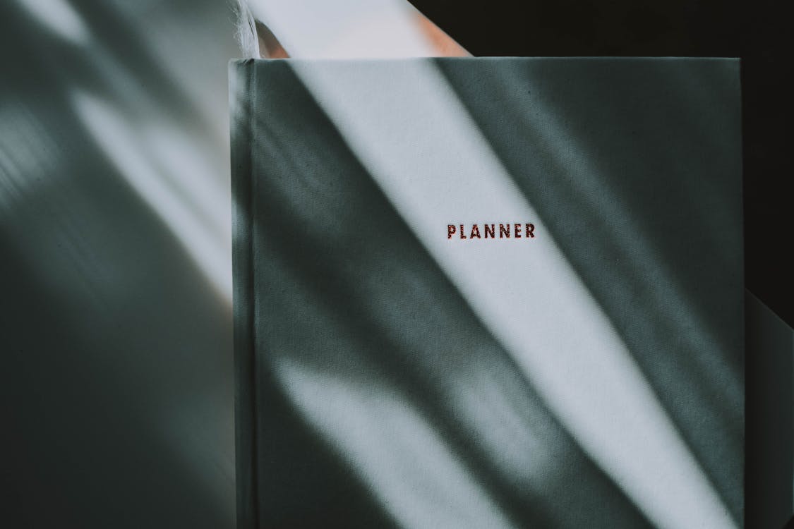 Black and White Planner Book