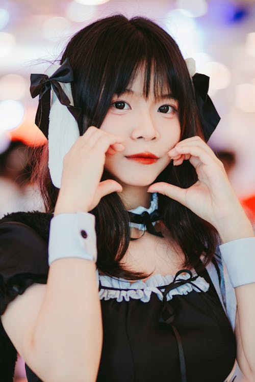 Portrait of Young Cosplayer in Costume