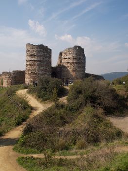 Explore the medieval Yoros Castle ruins surrounded by lush scenery in Istanbul, Türkiye.