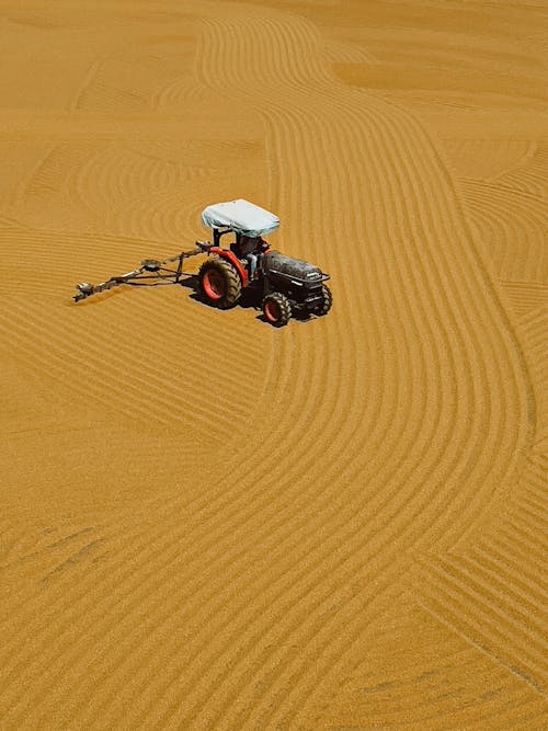 Foto d'estoc gratuïta de camp, desert, foto des d'un dron