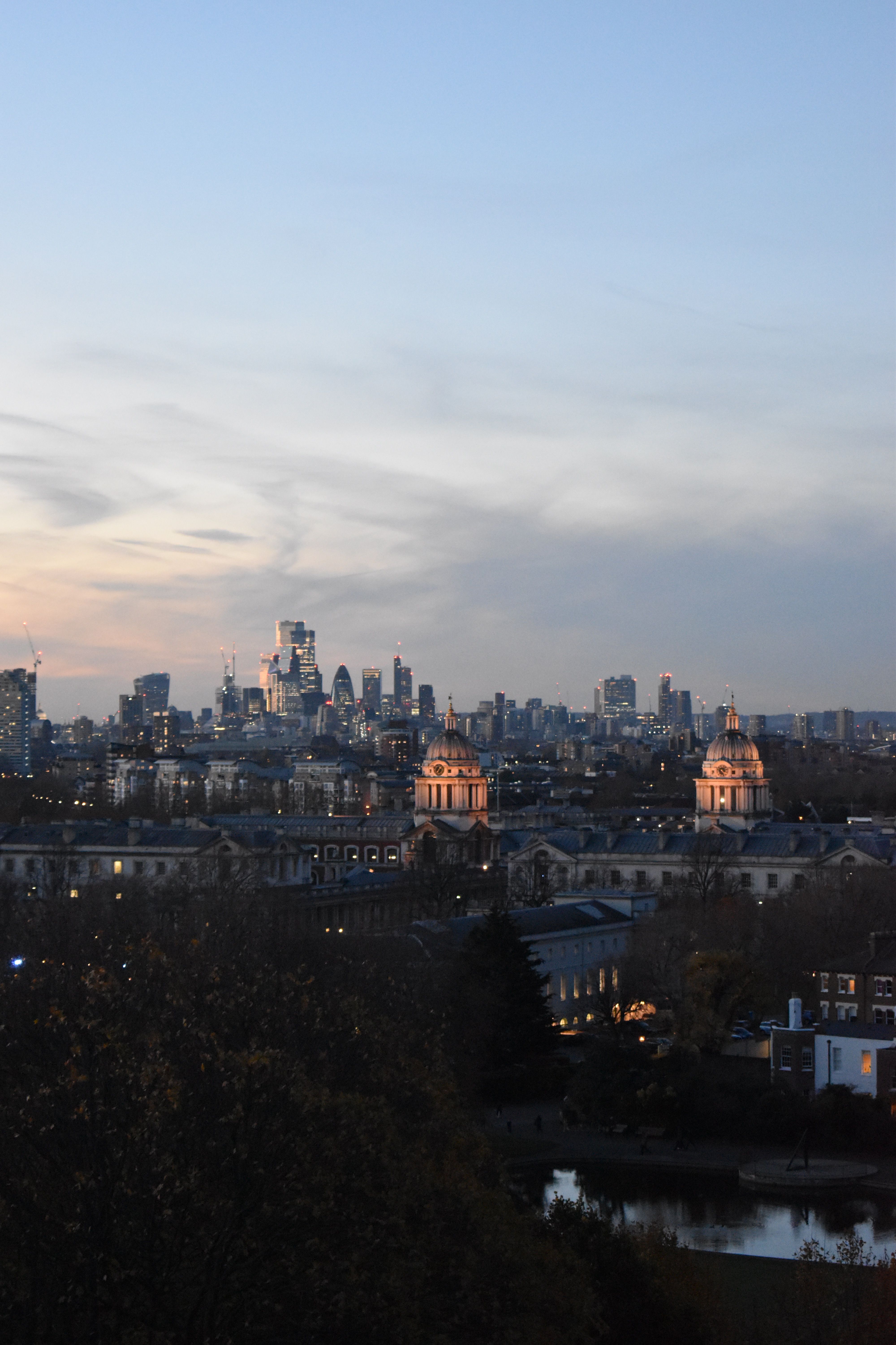 London cityscape with modern business district