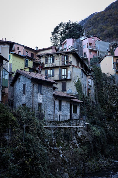 Houses on Mountainside