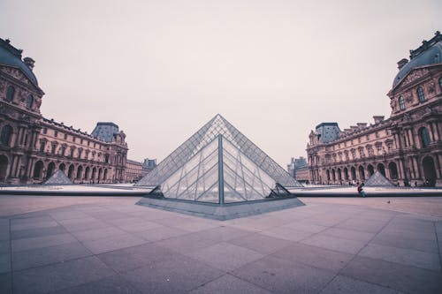 Gratuit Monument Triangulaire Entouré De Bâtiments Bruns Photos