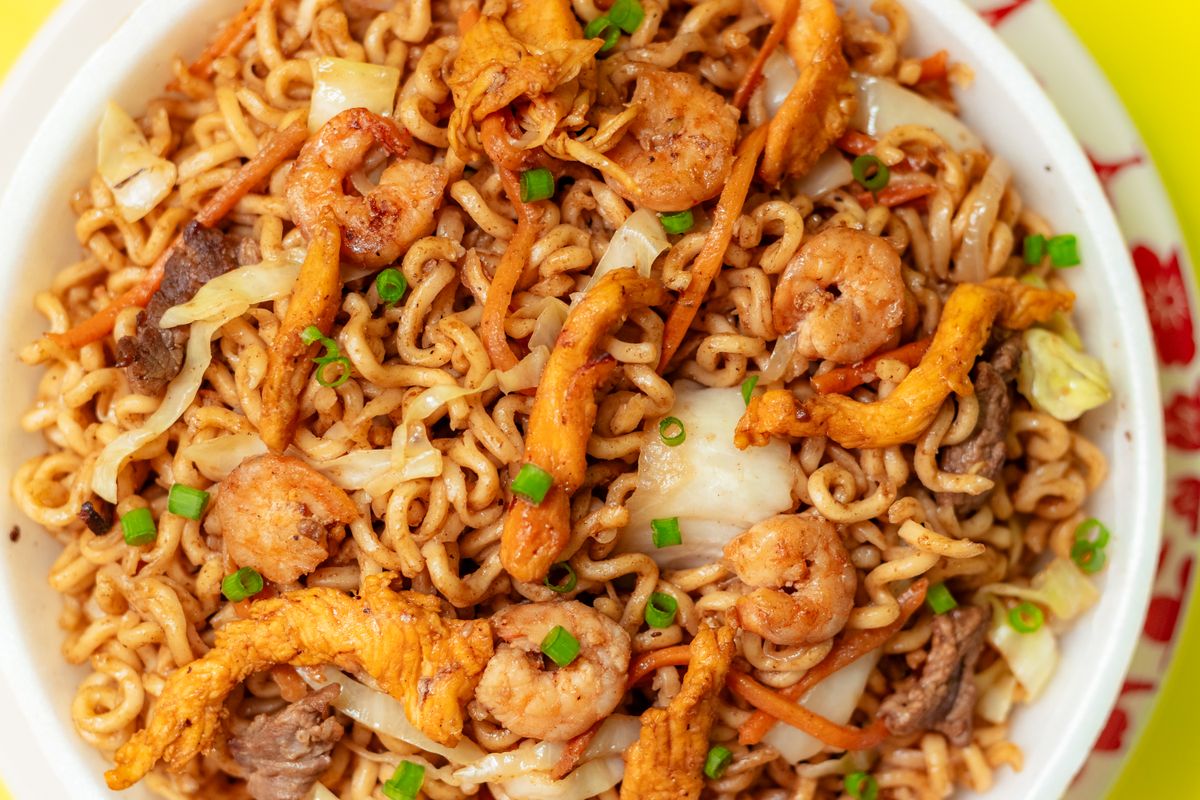 Yakisoba de verduras, receta con su lista de la compra