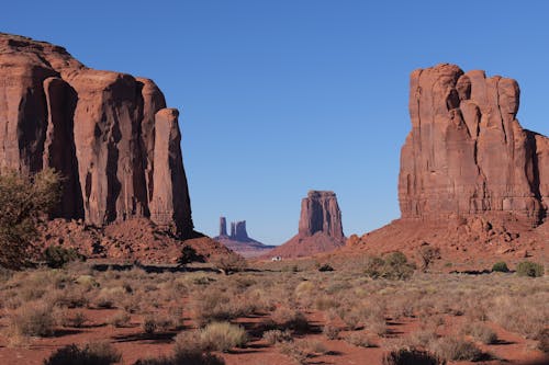 Landscape of the Monument Valley in Navajo Tribal Park, Arizona and Utah Border, USA