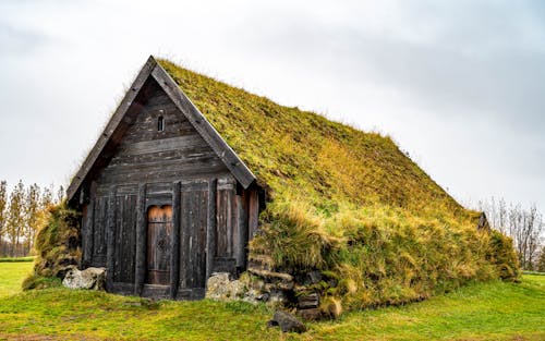 アイスランド, スカルホルト, バイキングの建物の無料の写真素材