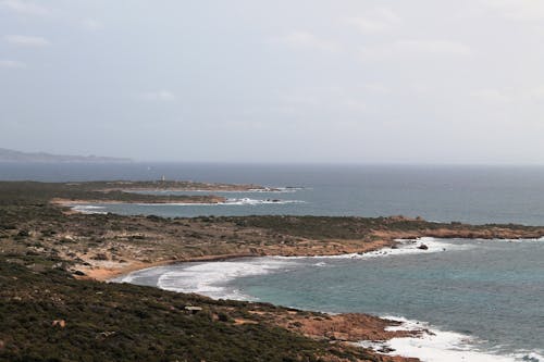 Aerial View of Corsica Coast 