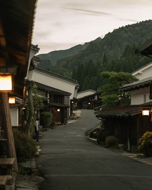 Tsumago-Juku National Architectural Preservation Site in Nagiso Japan