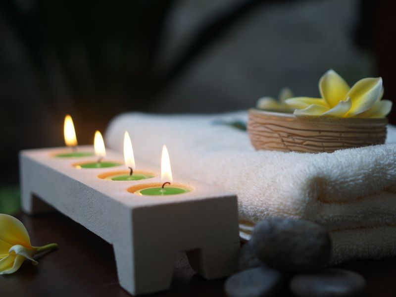 A calm moment of self-care