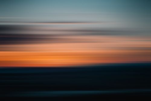 Free Capture of a blurred motion sunset creating an abstract horizon effect in Trutnov, Česko. Stock Photo
