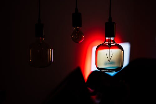 Design bulb in the night
