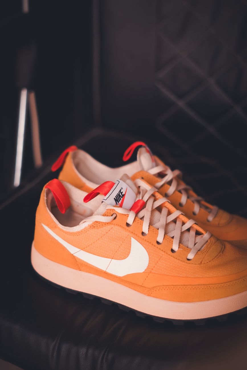 Custom Orange Sneakers