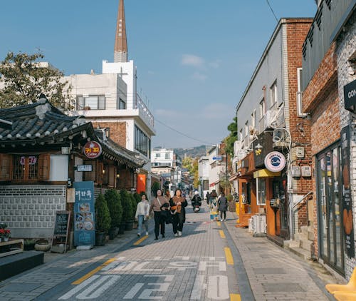 Ilmainen kuvapankkikuva tunnisteilla Etelä-Korea, jalankulkijat, jalkakäytävä