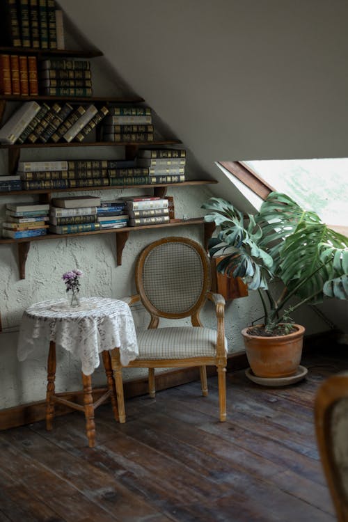 View of a Room with Vintage Furniture 