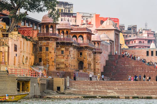 Buildings and Stairs in City in India