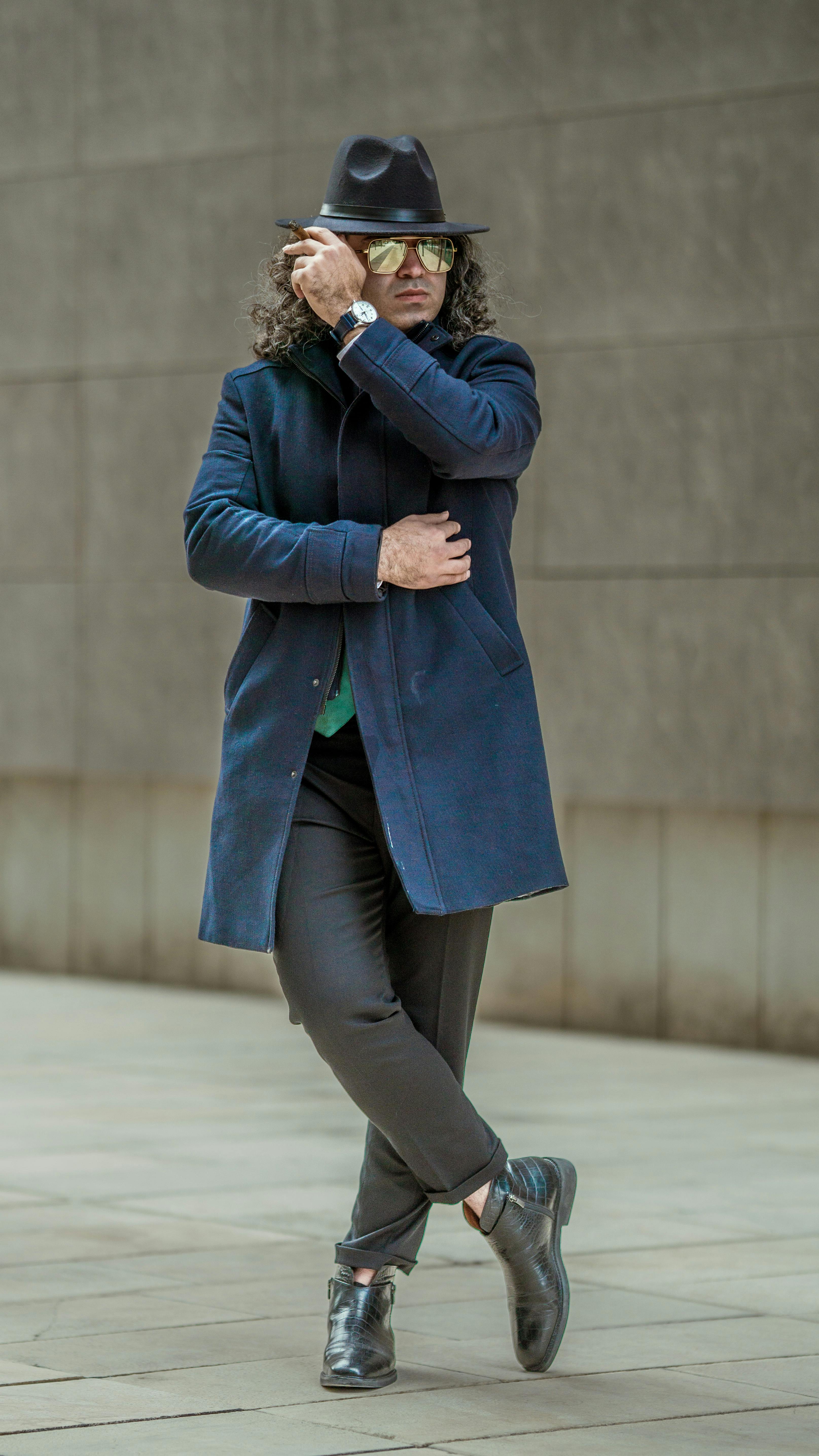 De franc Foto d'estoc gratuïta de abric blau, accessoris, actitud de moda Foto d'estoc