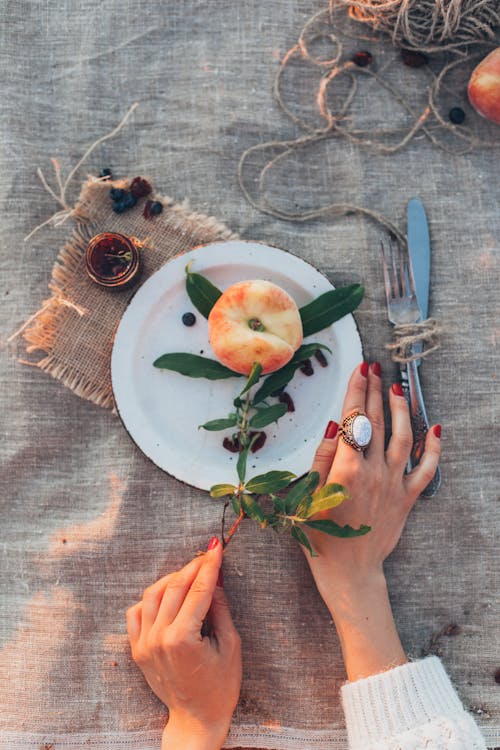 Assiette Avec De La Nourriture