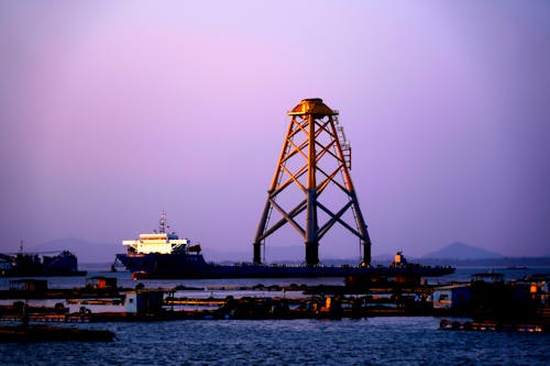 Barge in Harbor