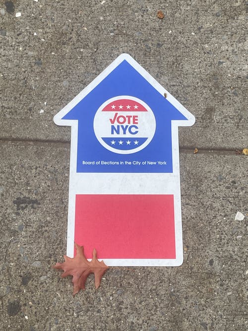 Vote NYC Sign on Election Day