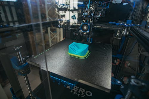 Close-up of the 3D Printing Machine 
