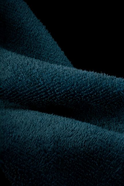 Detailed close-up of a soft, cozy blue towel fabric with delicate texture. - Frequently Asked Questions