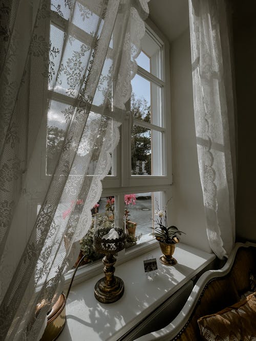 Foto stok gratis ambang jendela, dekorasi rumah, desain interior