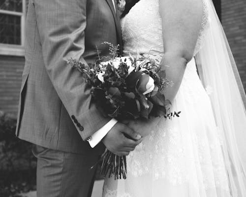 Fotos de stock gratuitas de amor, blanco y negro, Boda