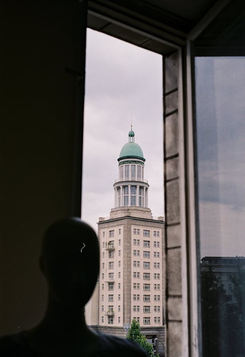 Frankfurter Tor Tower Seen through a Room Window