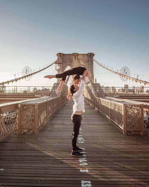 Δωρεάν στοκ φωτογραφιών με brooklyn bridge, άνδρας, ασκούμαι